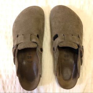 Birkenstock Boston Soft Footbed Suede Leather Clog